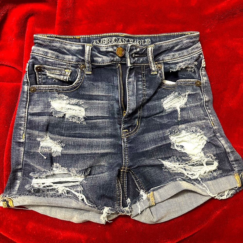 American Eagle Outfitters Super StretchX - 00 Jean Shorts